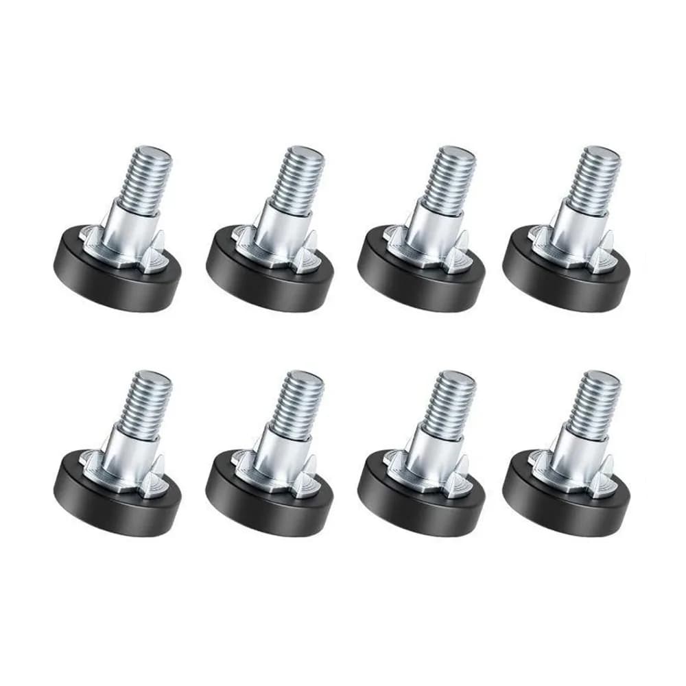 8PCS Piedini livellanti per mobili regolabili Piedini da tavolo Vite su strumenti hardware Livellatori filettati da 1/4 pollici Livellatori per mobili