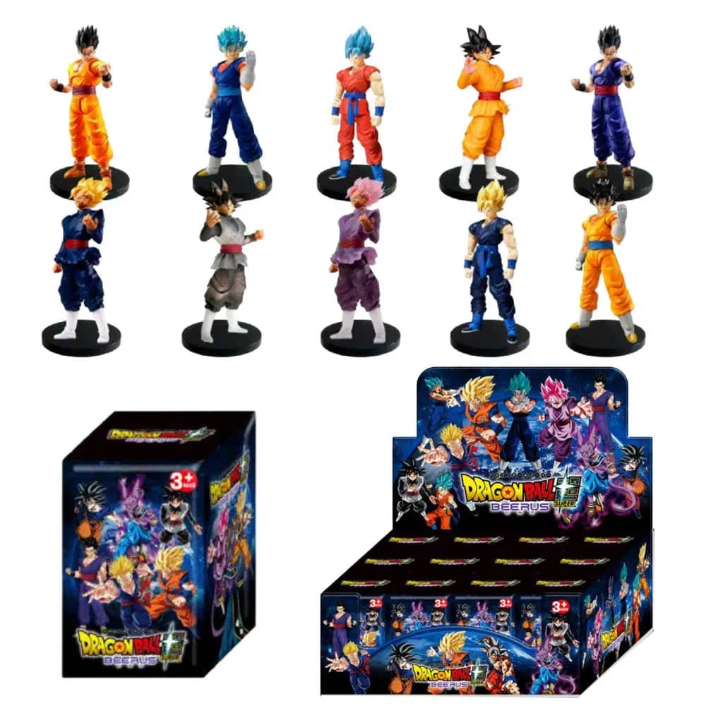 Nuove Action Figure in PVC di Dragon Ball per Bambini: Krillin, Son Gohan, Trunks - Modelli da Collezione, Decorazioni da Scrivania, Giocattoli in Scatola Misteriosa, Regali