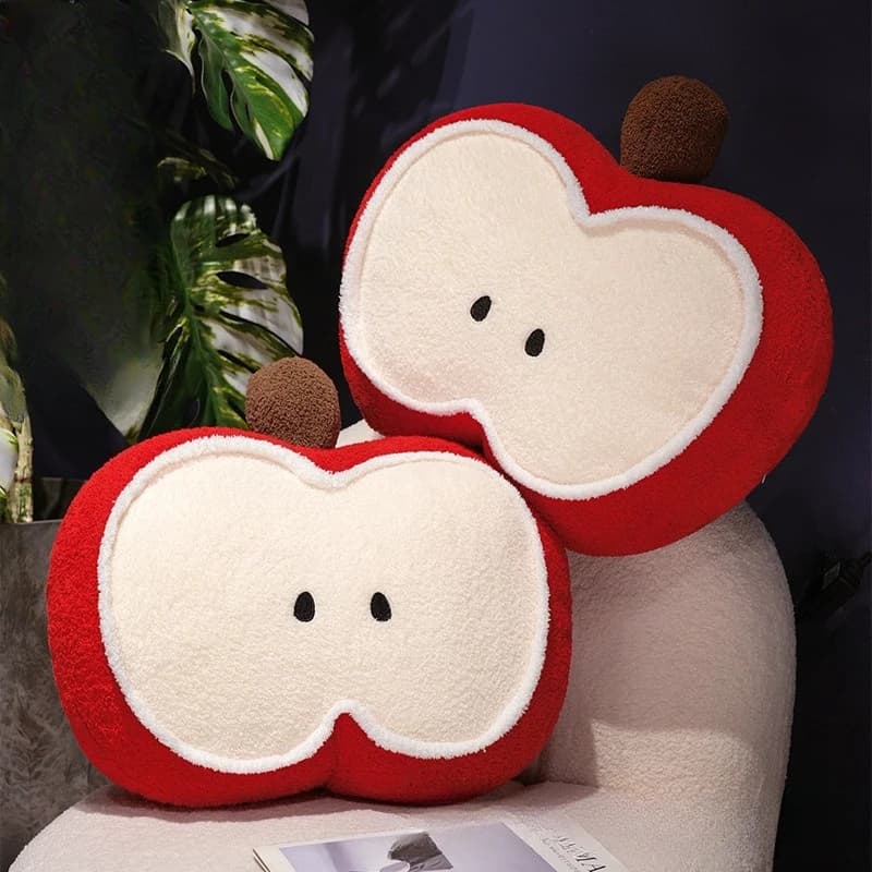 Cuscino Apple creativo e carino: cuscino ergonomico di supporto lombare per sedie da ufficio, combinazione perfetta di comfort e stile