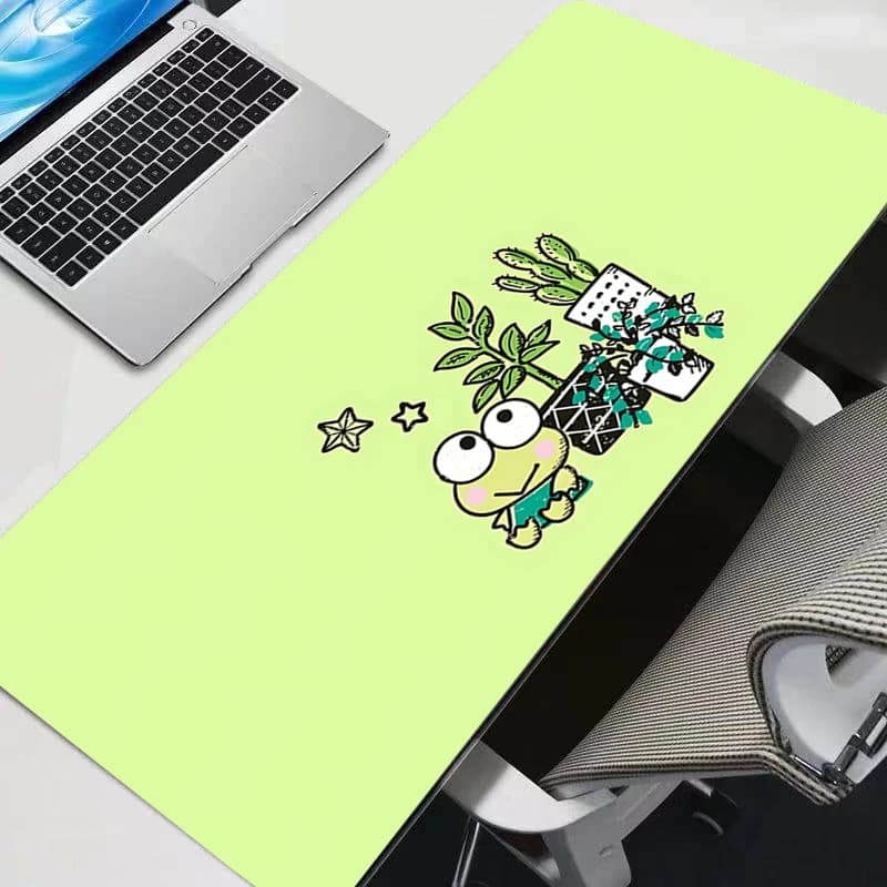 Kawaii Mini Pc Mouse Mat Large Game Accessories Computer Keyboard Carpet for Alfombrilla K-Kero Keroppi Mousepad