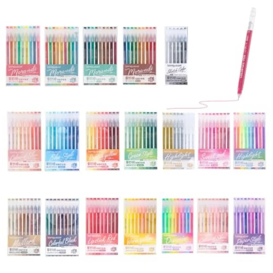 Set di 162 Penne Gel Colorate per Libri da Colorare per Adulti, Penne Acriliche Impilabili per Diari, Disegno e Scrittura