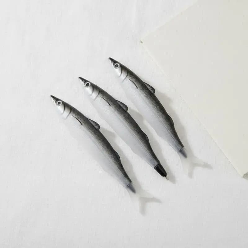 1/3/5Pcs Fun Realistic Fish Shaped Gel Pen Office Students Stationery