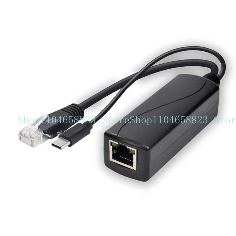 POE Splitter 48V a 5V USB Tipo C Cavo adattatore Power Over Ethernet Iniettore Modulo alimentazione per fotocamera