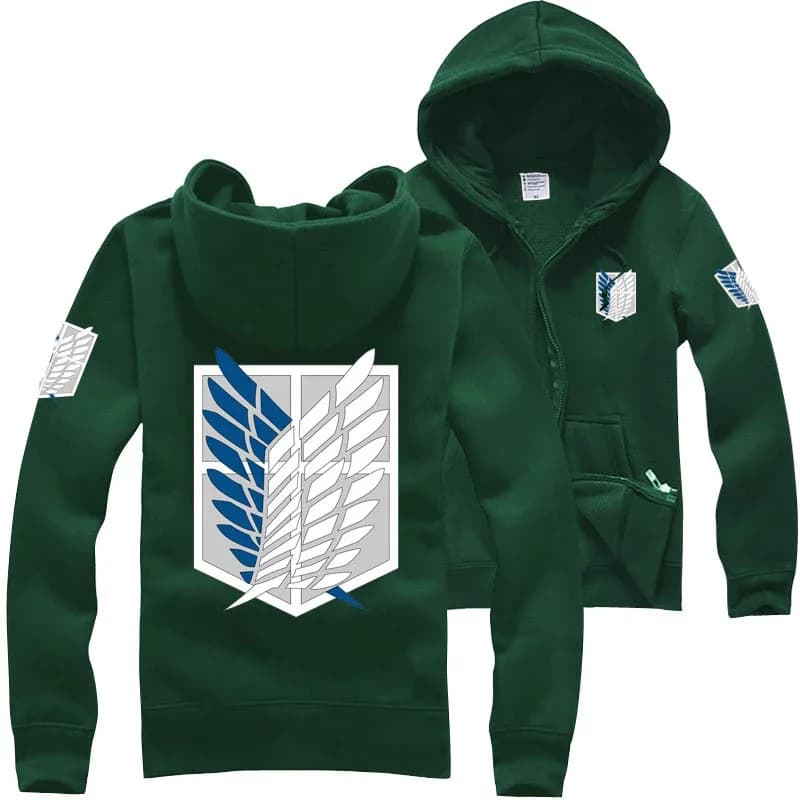 Japanese Anime Shingeki No Kyojin Cosplay Costume Attack on Titan Hoodies Cloak Men Women Jacket Coat Jiyuu No Tsubasa Printing