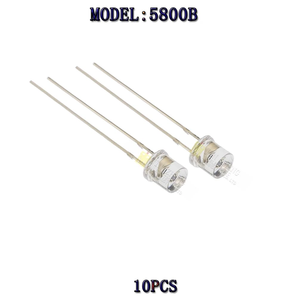 10 pcs QT523C-EE1 Photo-existence Innocuous 5MM 5800B LDR Resistore Dependent of Light For Arduino