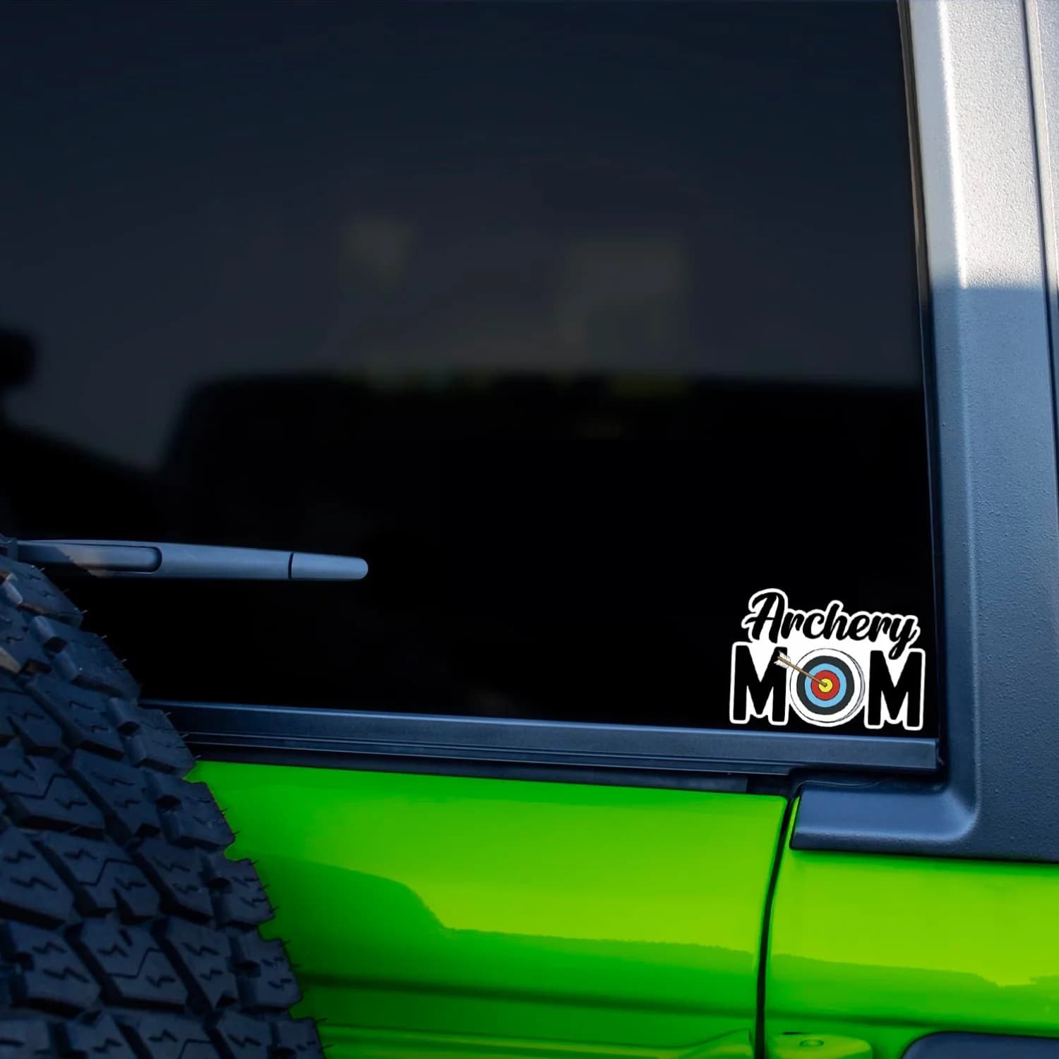 Adesivo in vinile opaco per tiro con l'arco, 1 pezzo, decorazione a forma di freccia e bersaglio per auto, laptop, borraccia