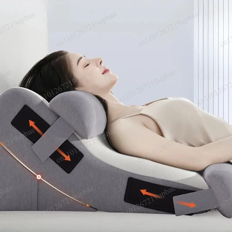 Cuscino Inclinato per Anziani, Prevenzione del Reflusso Gastroesofogeo, Cuscino Anti-Acido, Schienale Decompressivo