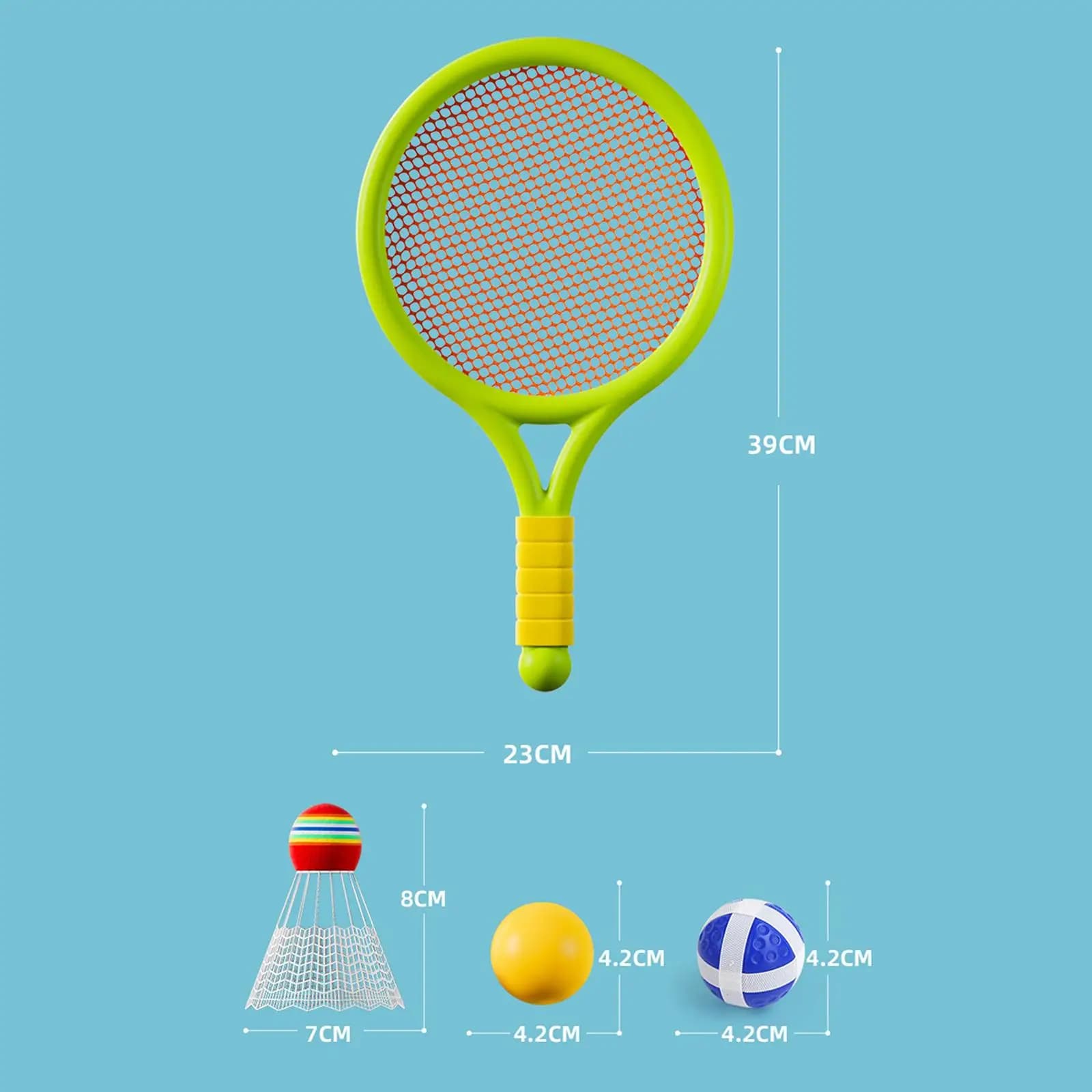 Children Shuttlecocks Racquet Beginner Indoor Outdoor Badminton Rackets Set for Girls Boys Tennis