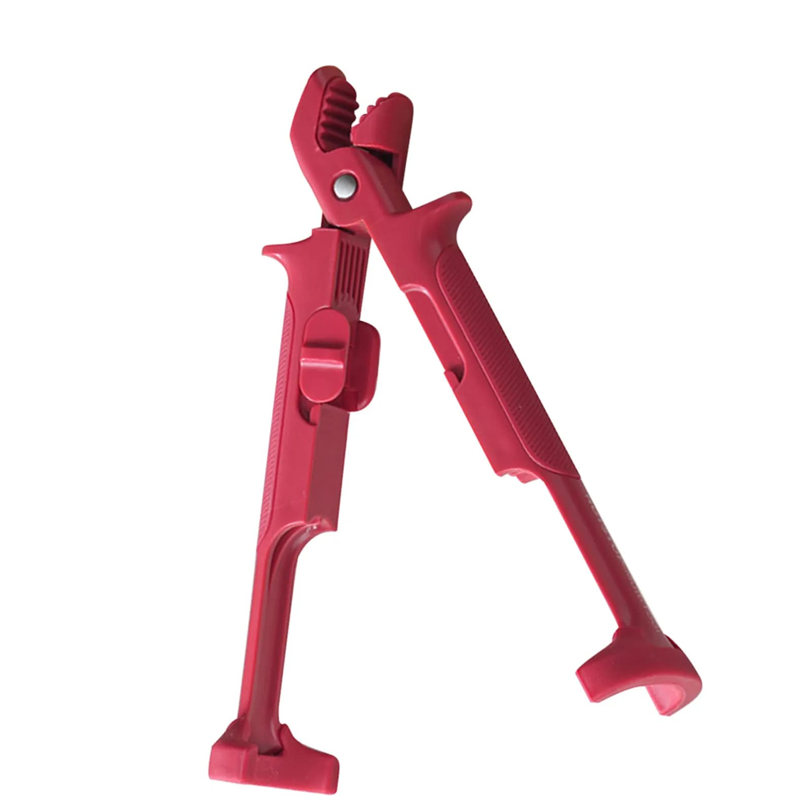 Hot Plate Gripper Kitchen Red Silicone Dual-Head Heat Resistant Dish Clamps for Oven Microwave Air Fryer Pans Kitchen Dish Clamp