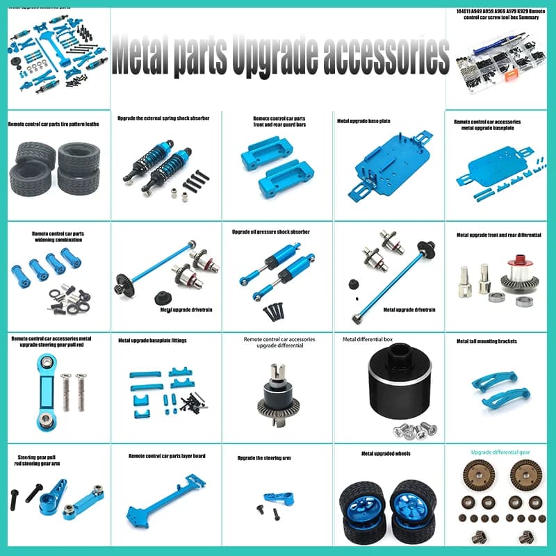 WLtoys1/18 184011 A949 A959 A969 A979 K929 Metal Parts Upgrade Accessories