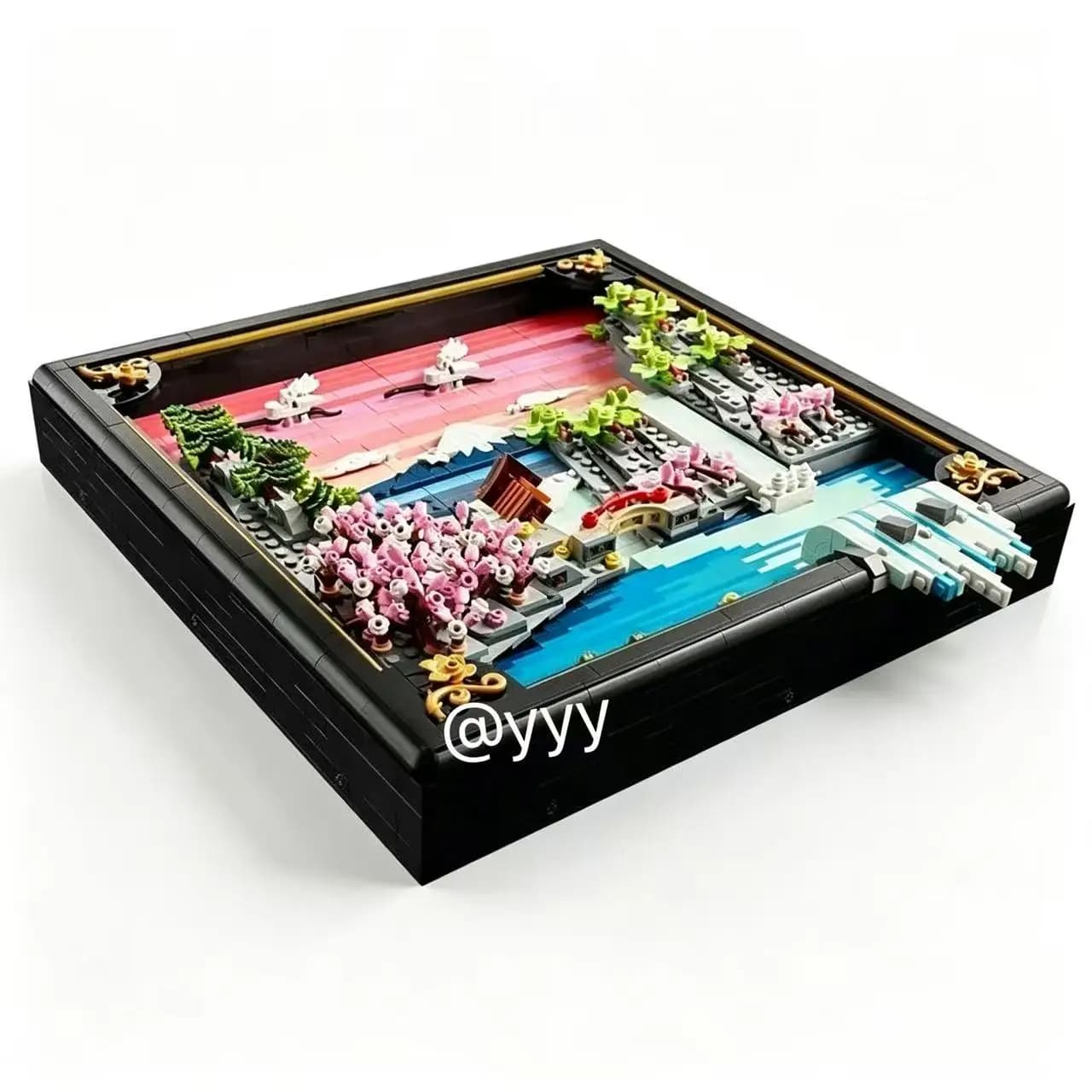 1892pcs Japanese cherry blossom landscape hanging picture frame art life assembly collection ornaments birthday Christmas gift