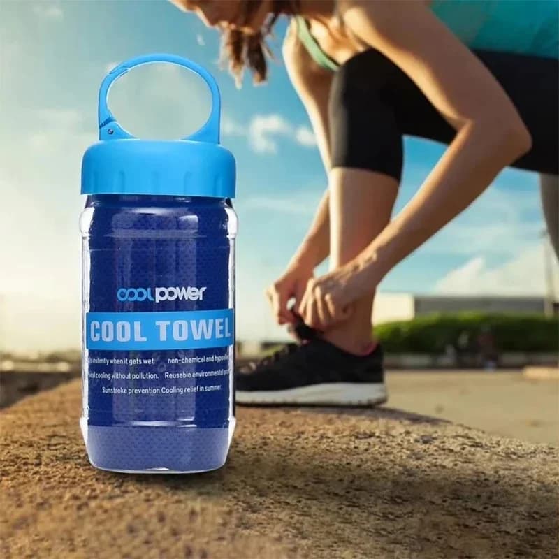 Instant Cooling Ice Sports Towel Quick Dry Breathable Cold Feeling Fitness Gym Chilly Rag Portable Cool Down Cooling Towel