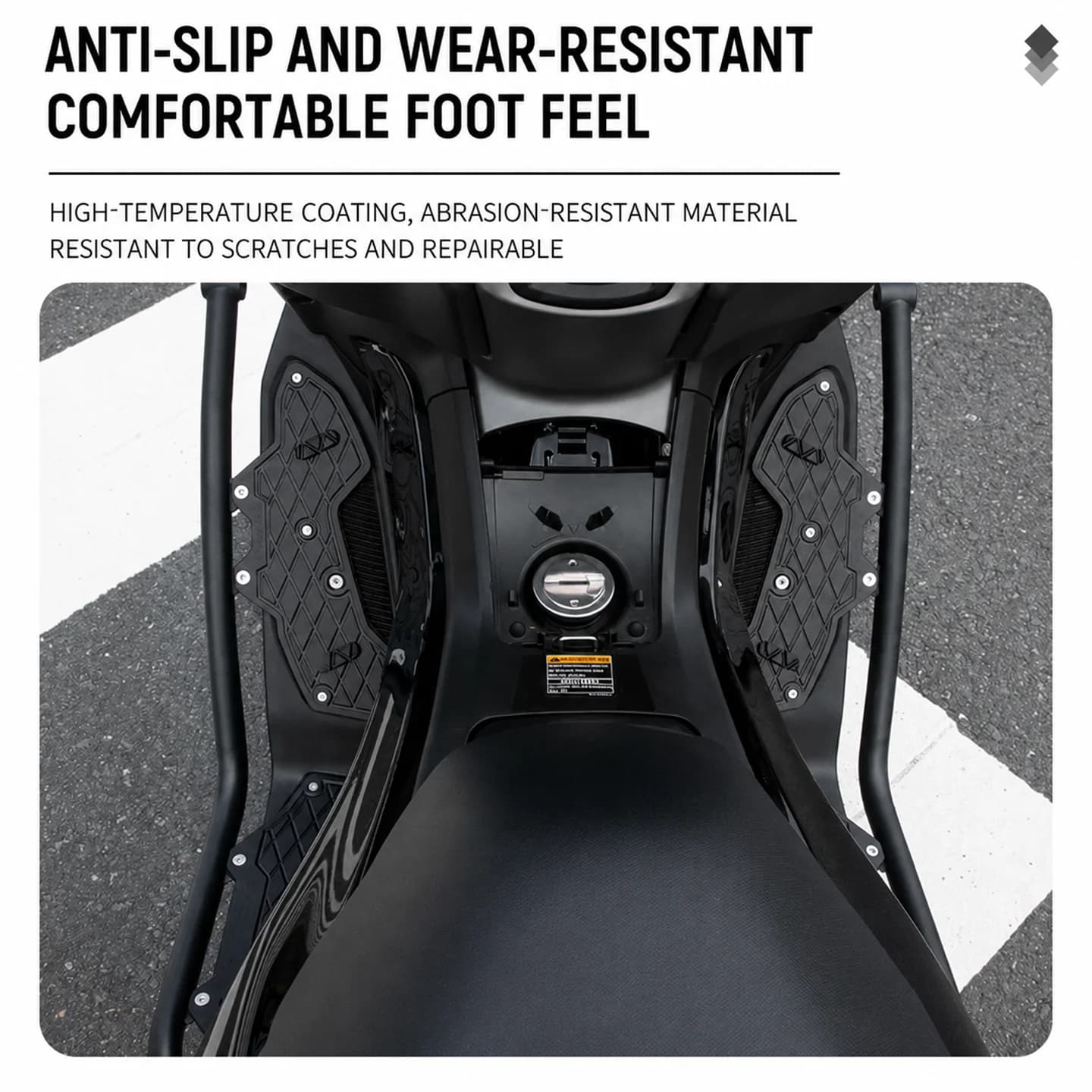 Suitable for Yamaha NMAX155 NMAX 155 N-MAX 155 motorcycle accessories 2025-2026 anti-skid bumper foot pedal foot pad accessories