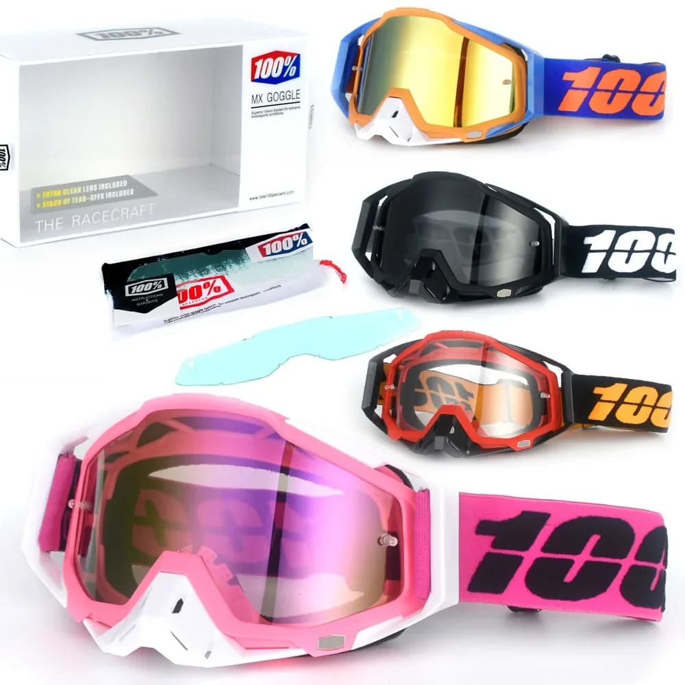 Occhiali da casco fuoristrada per moto all'ingrosso Occhiali da equitazione UV per esterni Occhiali da sci sportivi antivento