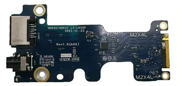 Built-in Audio RJ45 LAN Sound IO Board for Dell G15 5520 5521 G16 7620 HDK50 HDK51, LS-L655P PN: 0V9K8D V9K8D