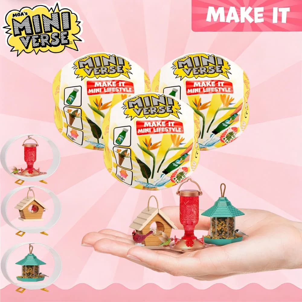 MGA Miniverse Make It Mini Lifestyle Home Series 1 Mini Collectibles Mystery Blind Packaging DIY Resin Play Replica Collectors