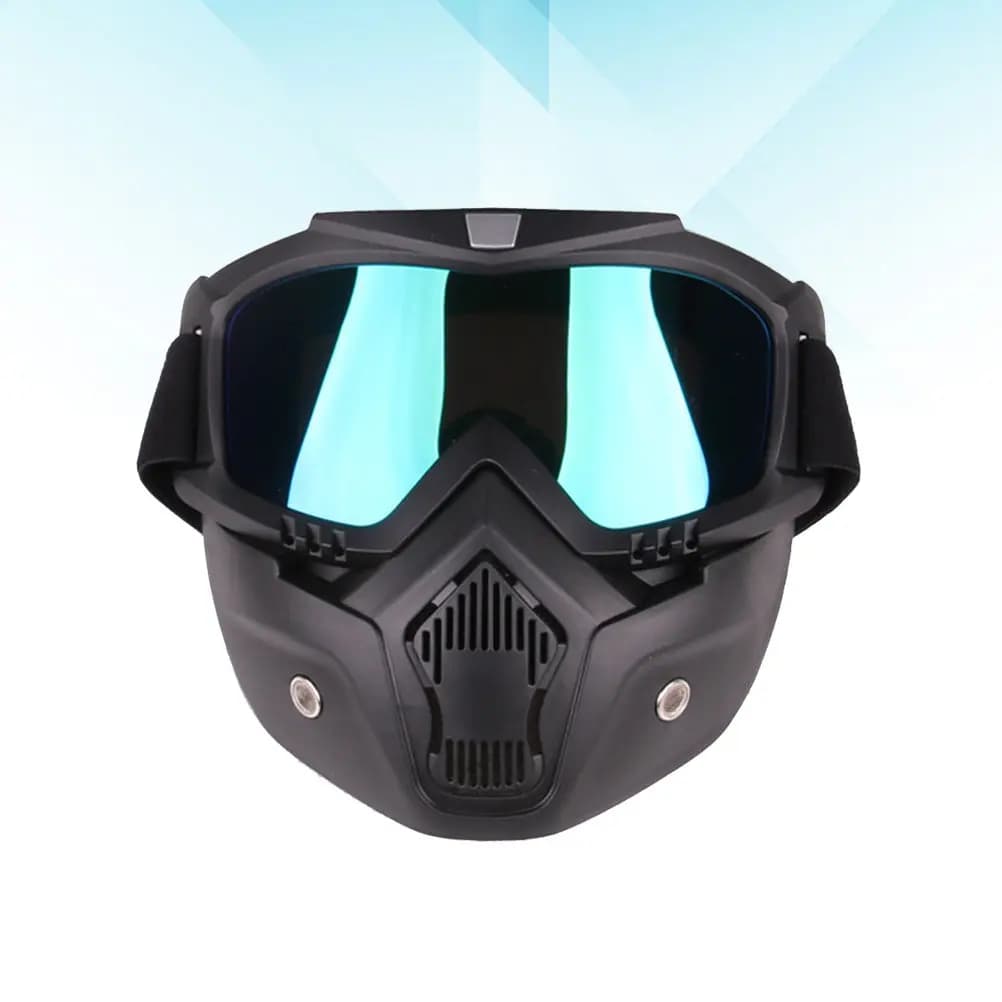 Occhiali da Sci e Snowboard Unisex per Adolescenti e Adulti, Adatti Sopra gli Occhiali, con Cinturino Elastico Extra Lungo Regolabile, Antiappannamento, per Moto e Ciclismo