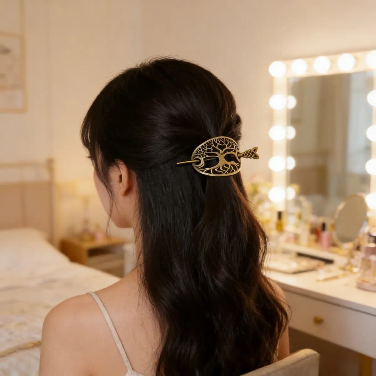 Women's Celtic Node Hair Clip, Fashion Silver Alloy Hair Clip, Women's Jewelry and Accessories, Unique Gift