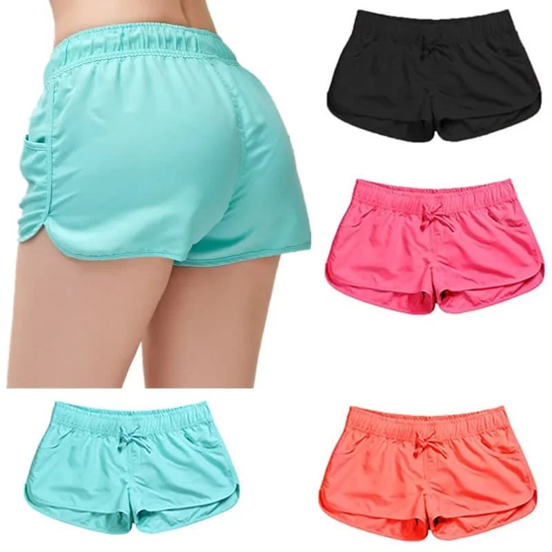 Summer Women Marathon Running Shorts Training Fitness Run YOGA Sports For Gym Size