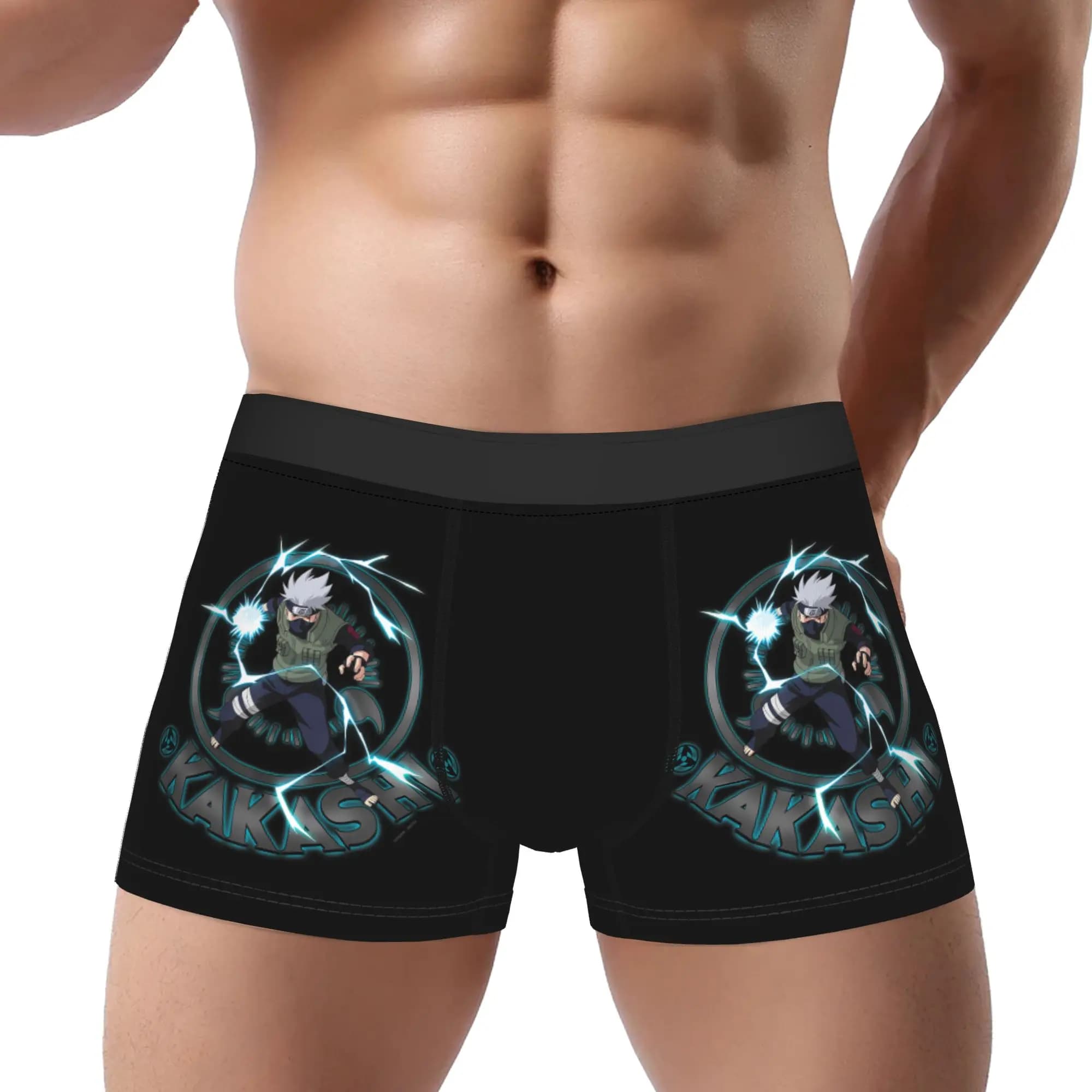 Bandai boxers Naruto Shippuden Kakashi Lighting Circle Underpants Homme Panties Male Underwear Print Shorts Boxer Briefs