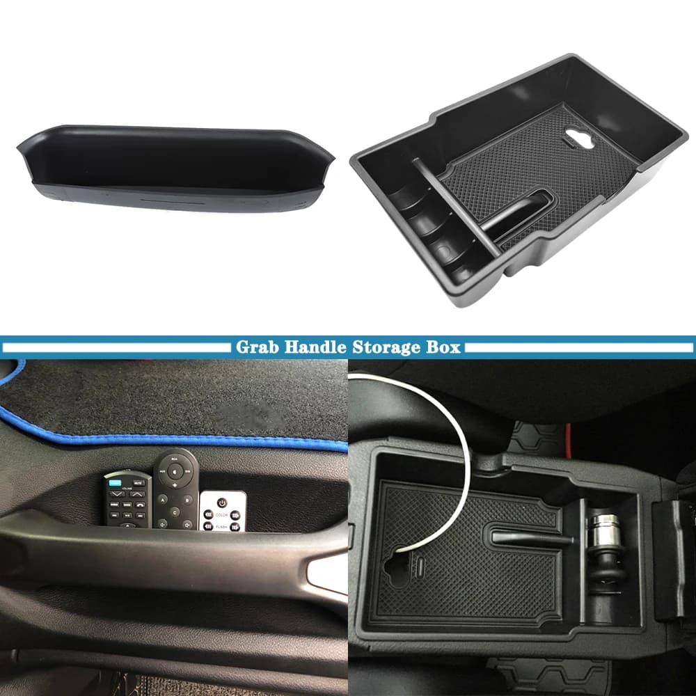 Auto Co-pilota Maniglia Bracciolo Scatola di Immagazzinaggio Organizzatore per Jeep Renegade 2015 2016 2017 2018 2019 2020 2021 2022 2023 Accessorio
