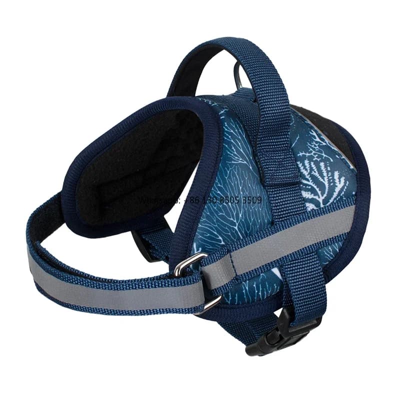 10pcs Manufacturer Wholesale Oxford Adjustable Large Dog Harness RPET Eco Friendly