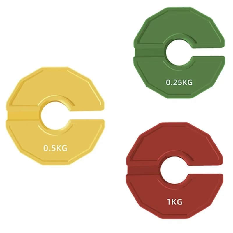 1 Pc Gym Micro Plates 0.25/0.5/1 KG Dumbbell fractional Weight Plate Rubber Fractional Weight Plates Add-on Change Weight Plate