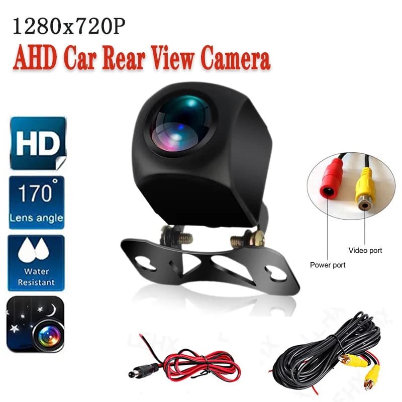Telecamera per retromarcia per auto AHD 1080P/720P 25fps telecamera per retromarcia per visione notturna colore universale impermeabile ad alta definizione