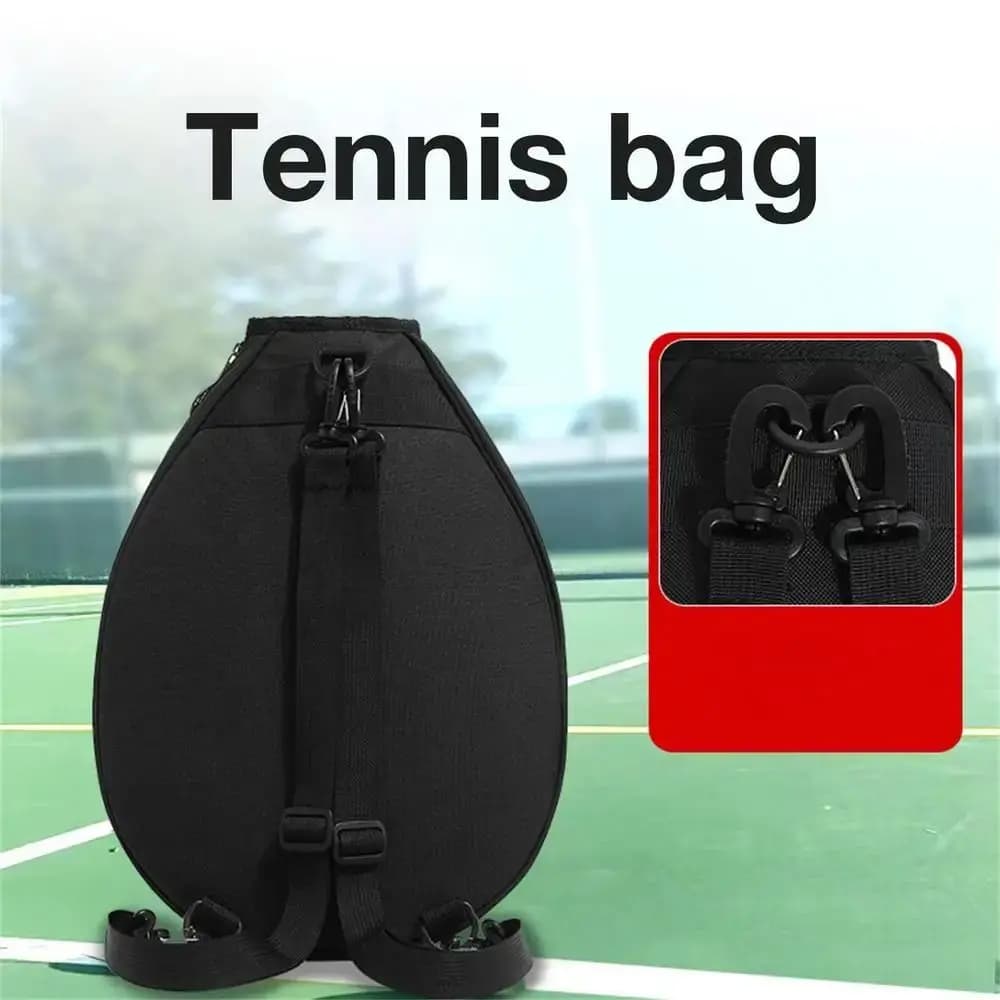 Large Capacity Tennis Rack Bag With Zipper Closure Waterproof Professional Backpack with Adjustable Strap for Sport with Racket
