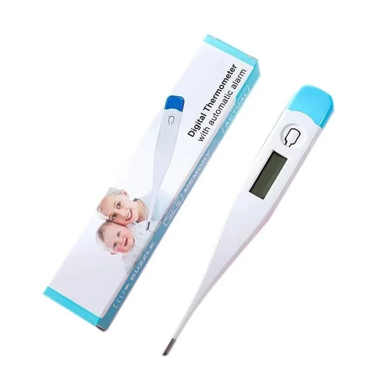 Termometro Elettronico Portatile (1 Pezzo) - Termometro Domestico di Precisione per Monitoraggio Febbre e Cura della Salute (Ascellare/Orale/Frontale)