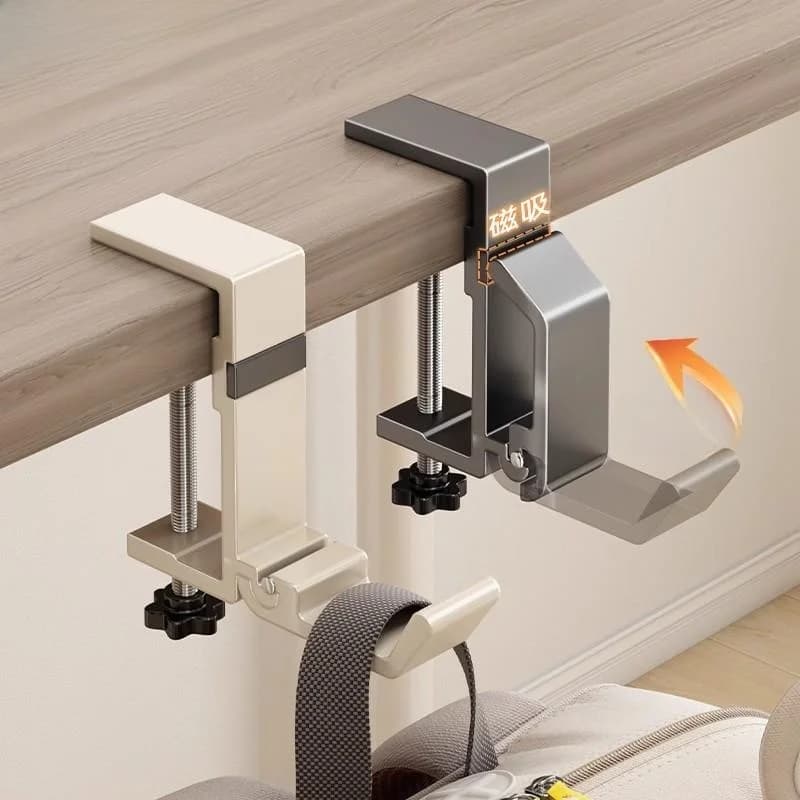 Student Desk Side Hanging No Punching Strong Load Bearing Dormi Office Desk Bag HookPowerful Bearing Capaci Bookbag Hook
