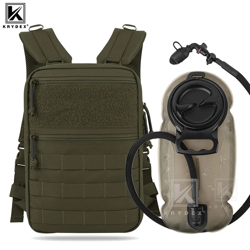 KRYDEX Tactical Water Package 1.5L 50oz Water Carrier MOLLE for Hydro vests Backpack