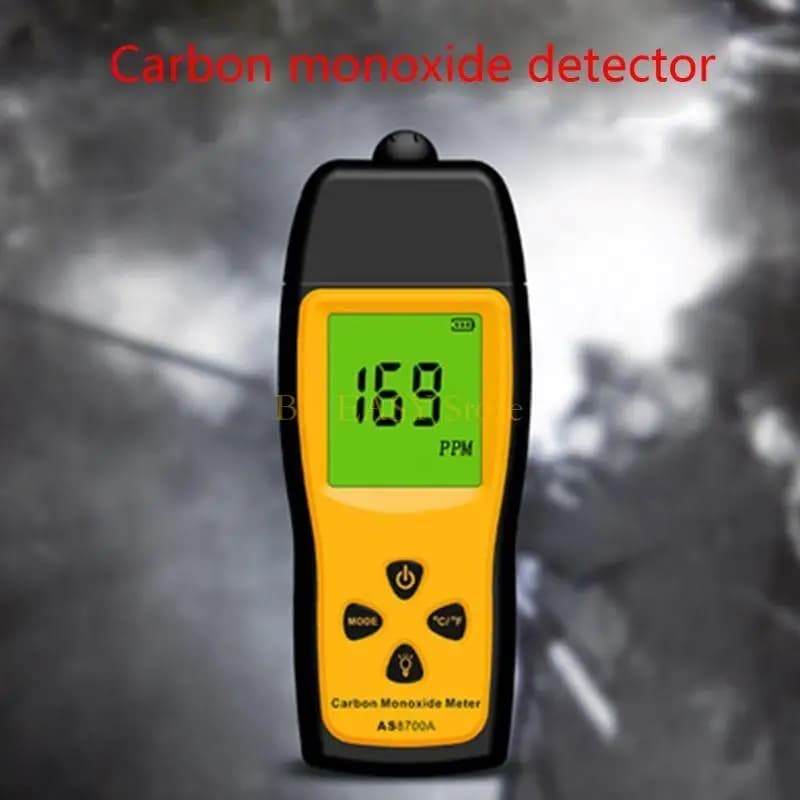Analizzatori di gas CO portatili Misuratore di monossido di carbonio portatile Tester Monitor Rivelatore Display LCD Allarme sonoro e luminoso