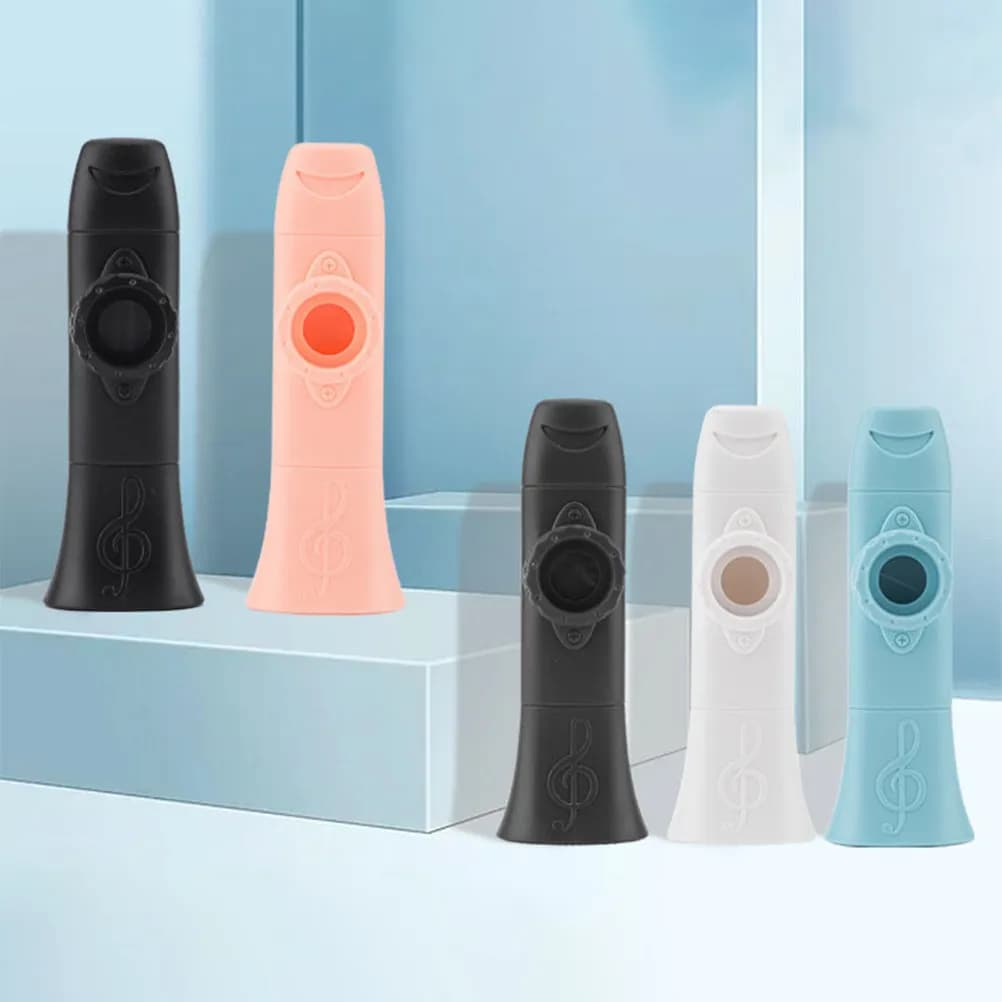 Professional Plastic Kazoo Lightweight Portable Music Instrument for Guitar Ukulele Piano Accompaniment Beginner