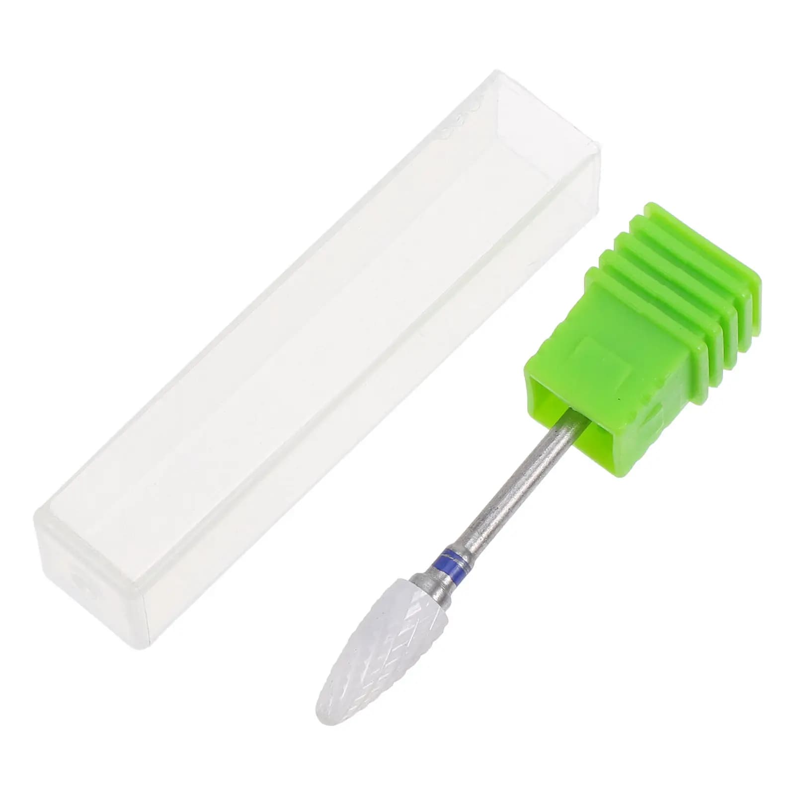 Set di Punte in Ceramica per Trapano per Unghie, Testine Coniche Professionali per Rimozione Cuticole, Modellatura Unghie, Gel Polish, Manicure Acrilica