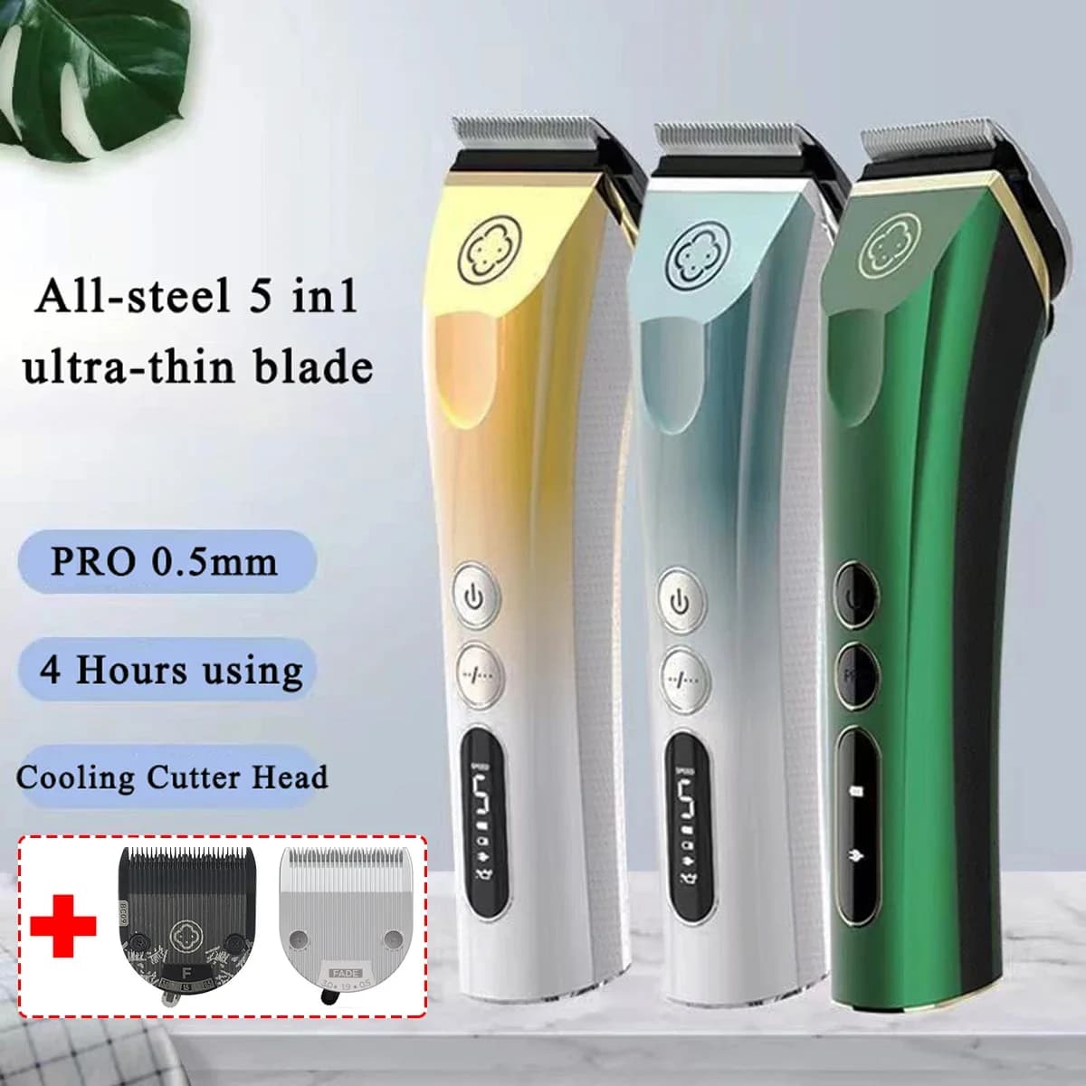Madeshow 982F 986F Professional Haircut Cordless Haircuts Adjustable Men's Barbiere Barba Trimmer