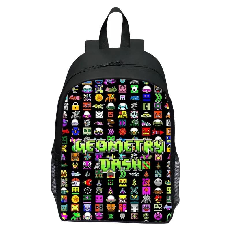 Nuovo zaino Sprint Geometry Dash Geometry stampato per tutti gli studenti, zaino dei cartoni animati per uomini e donne