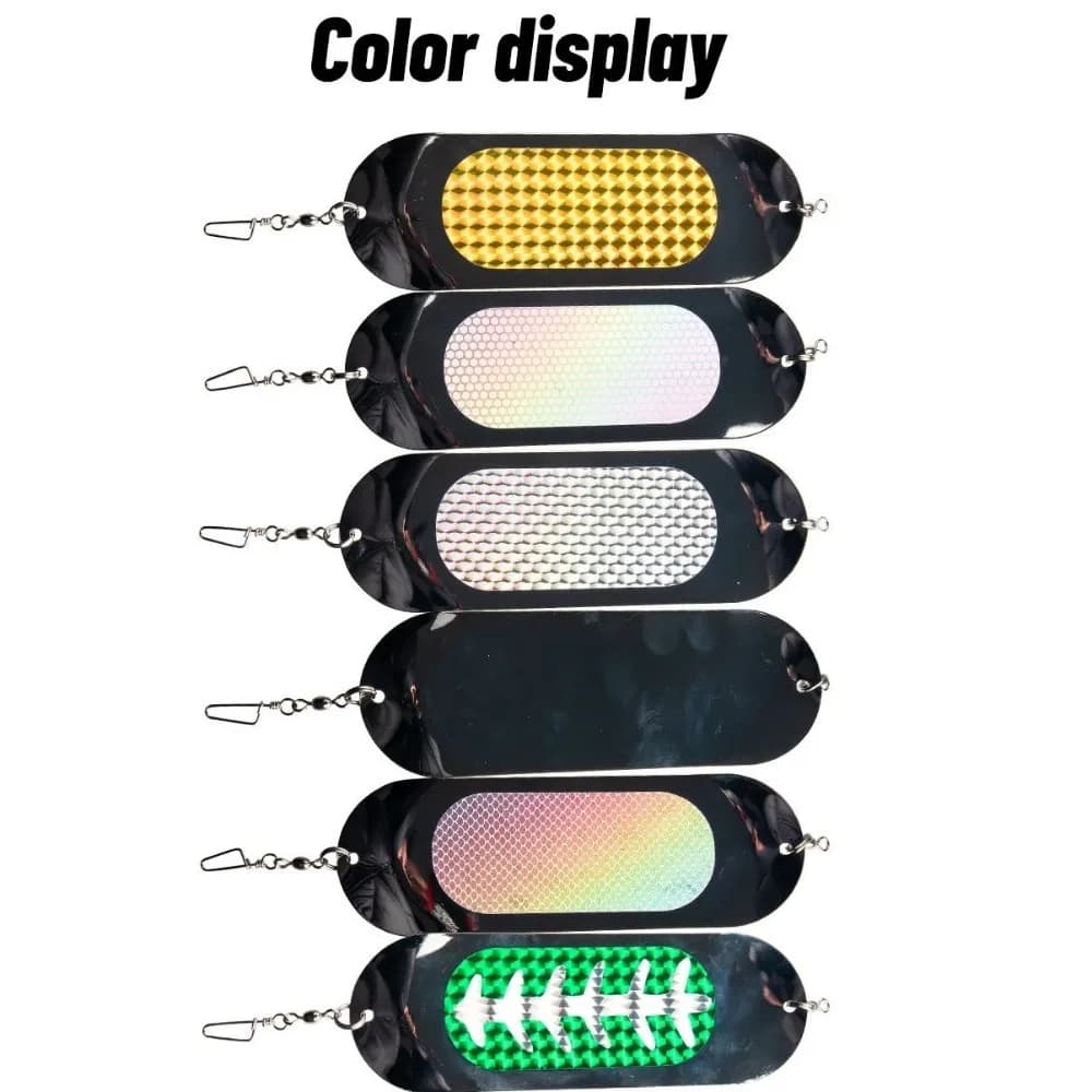 Esca artificiale in metallo 2023 regolabile in peso per la pesca alla tucchi, flasher da traina, Deep Flasher Diver Plate 6in 48g, stabile
