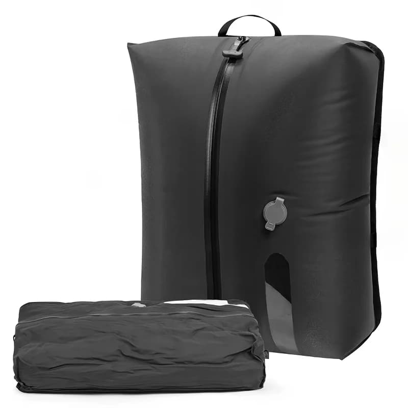 Sacchetti sottovuoto riutilizzabili da 1 pezzo per viaggi, antipolvere, salvaspazio, sacchetto di compressione sottovuoto, zaino impermeabile per bagagli sottovuoto