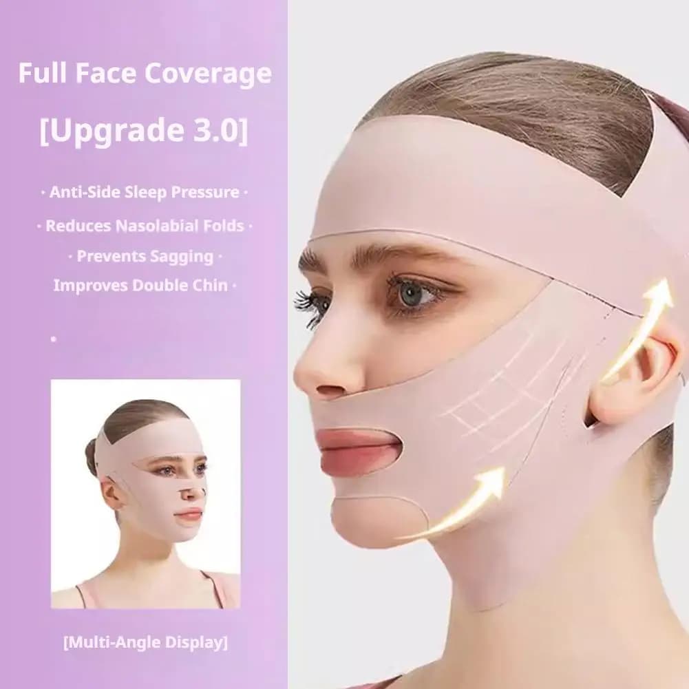 V-Face Breathable Stripe for Lifting Cheeks, Modeling Mask for Relaxing and Reducing Double Mint, Massage Stripe for Sinking