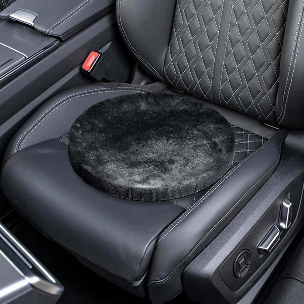 Cuscino Girevole per Sedile Auto 360° ° Sedile Girevole per Auto per Anziani, Cuscino Rotondo per Sedia da Ufficio e Casa