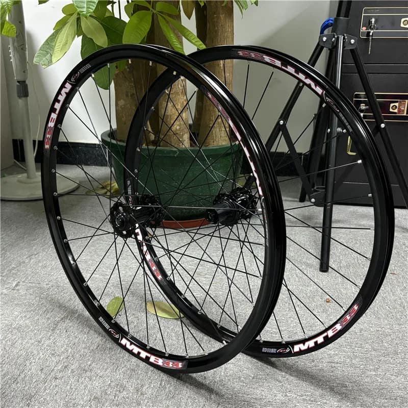 Set di ruote per bicicletta MTB Assemblato a mano RUJIXU MTB33 Cerchione da 33 mm Pesante XC FR DH 27.5 29 "QR THRU Boost Set di ruote per mountain bike