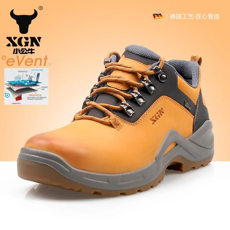 XGN scarpe da trekking in pelle bovina stivali da caccia impermeabili per eventi da uomo stivali da trekking tattici da combattimento nel deserto scarpe da ginnastica calde alla caviglia da trekking