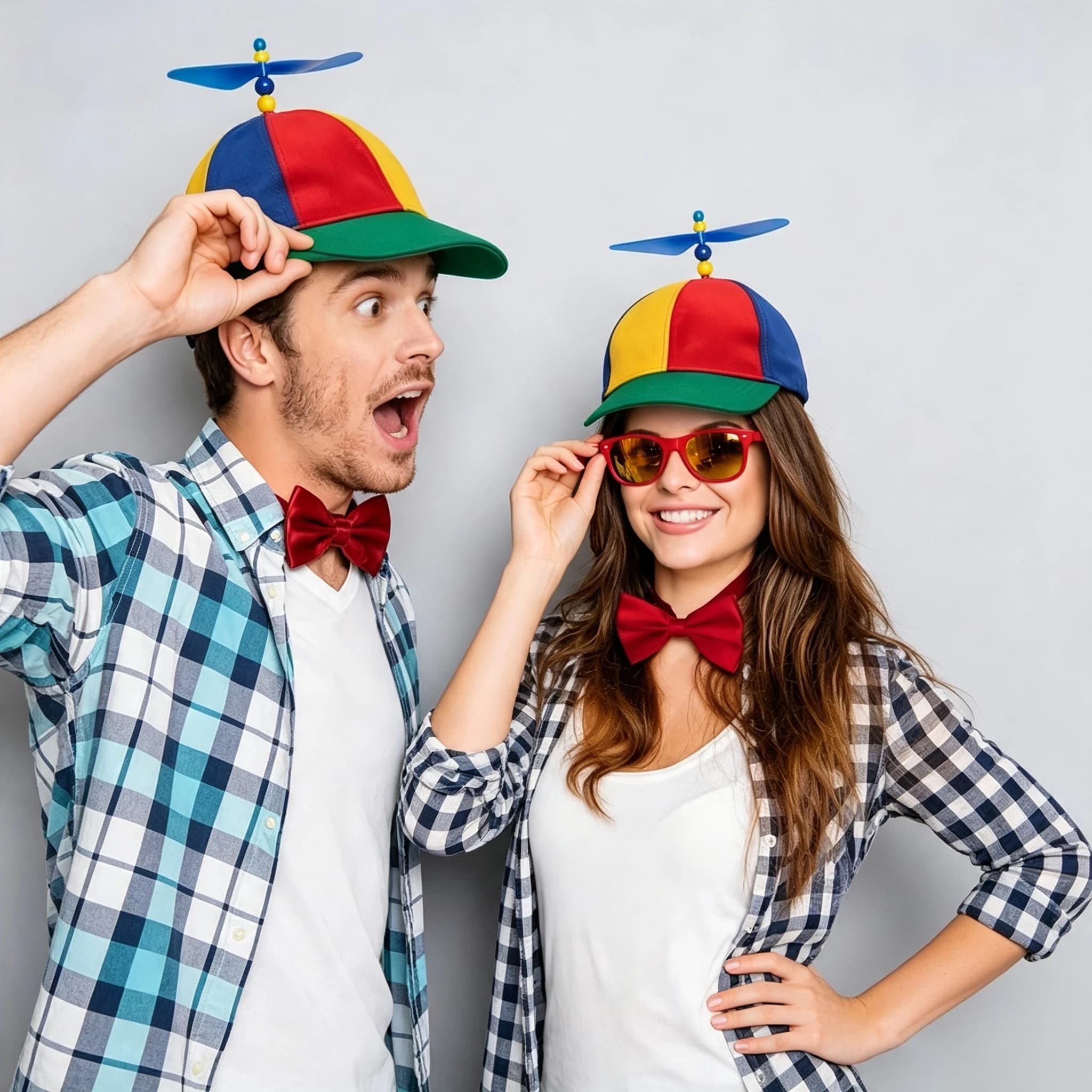 Unisex Funny Propeller Baseball Cap Adjustable Colorful Novelty Party Hat Spring Autumn Outdoor Travel Sunscreen Casual Daily Wear Costume Caps