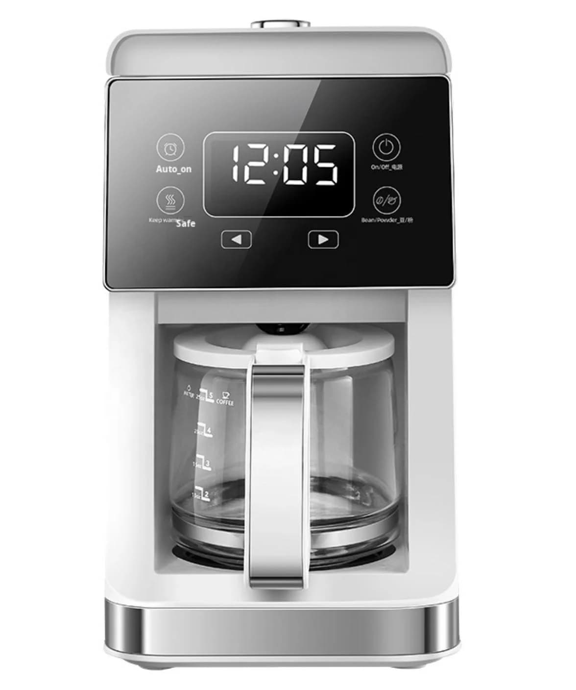 Fully Automatic Dual-Purpose Smart Coffee Maker American Drip Grinding Freshly Ground Bean Powder All-In-One for Household Use