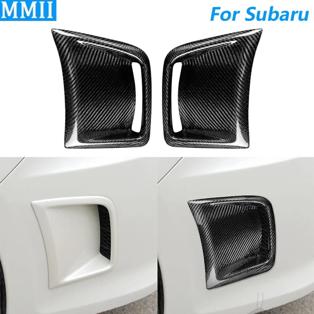 For Subaru Impreza WRX STI 10th Gen 2008-2014 Royal Carbon Fiber Braid Front Air Vent Cover Decorative Car Accessories