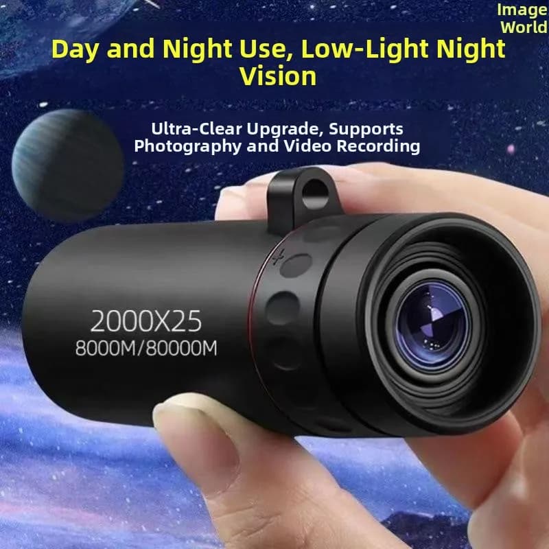Black Tech Telescope Single Tube Sniping Mobile Phone Super High Definition Night Vision Professional Day Night Dual Use Tele...