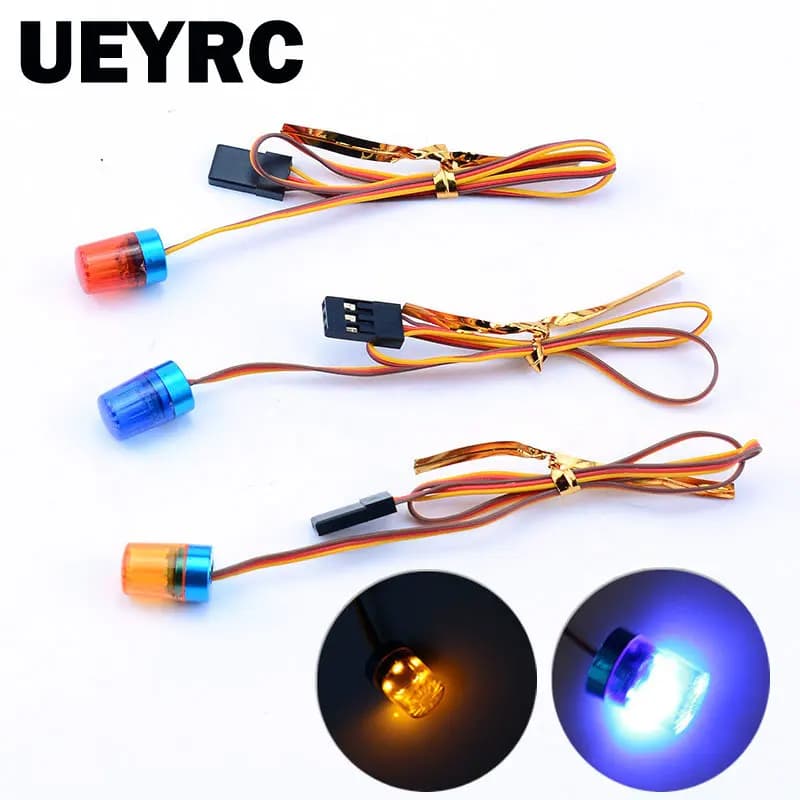 RC Car LED giallo rosso blu spia girevole per RC Crawler Car TRX4 1/14 Tamiya Truck SCANIA 770S R620 VOLVO BENZ