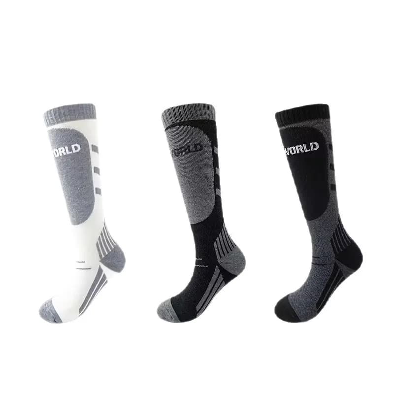 1 Pair Unisex Winter Ski Socks–Professional Thermal Over-the-Calf Socks,Thickened Non-Slip,Abrasion-Proof for Snow Sports