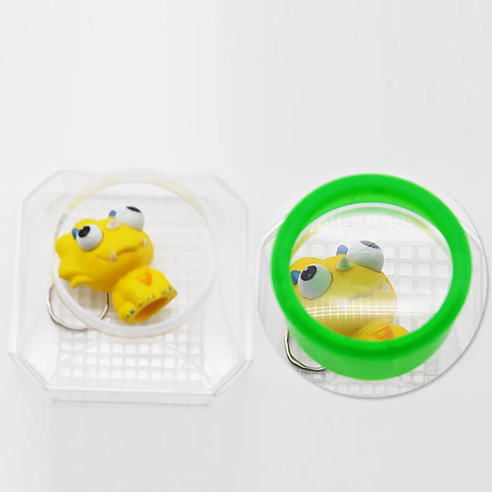 Scatola per l'osservazione degli insetti, 1 pezzo, in plastica premium con lente d'ingrandimento, per l'esplorazione e l'apprendimento scientifico dei bambini, attività STEM sulla natura all'aperto.